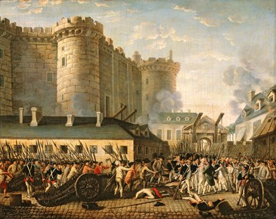 La prise de la Bastille, 14 juillet 1789 - French School